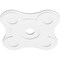 Ekena Millwork Luna Architectural Grade PVC Contemporary Ceiling Medallion, 20"OD x 3"ID x 7"C x 1"P CMP20LA-03000 - alternate 4
